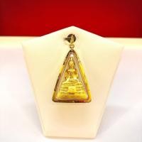 ราคา จี้หลวงพ่อโสธร สีทอง พระแท้รุ่น10ทรงสามเหลี่ยม สำหรับสร้อย 1 2บาท เลี่ยมทองคำแท้90 กันน้ำมีใบรับประกัน (10406821602)