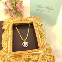ราคา สร้อยคอเงินชุบทอง จี้พลอย 9k หัวใจพลอย 0 18 0 2 กรัม ทองคำแท้ 37 5 มีใบรับประกัน (16448998163)