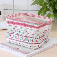 ราคา กระเป๋าใส่ของ กระเป๋าทางสี่เหลี่ยม มีหูหิ้ว เก็บของให้เป็นระเบียบ ลายสวยน่ารัก กระเป๋าผ้า กระเป๋าใส่ของ IDEA (20118174341)