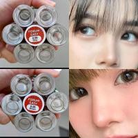 ราคา คอนแทคเลนส์ บิ๊กอาย ตัดขอบ รุ่น Forum Easy Solo สีเทา ตาล gray Brown มีค่าสายตาปกติ (20568456771)