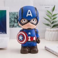 ราคา ของเล่น Laca กระปุกออมสินสไปเดอร์แมนกระปุกออมสินพิกกี้ลายการ์ตูนกัปตันอเมริกากระปุกออมสิน (20791106261)