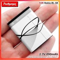 ราคา แบตเตอรี่ แท้ Nokia N83 N80 6120 6230 3220 3230 5070 5140 5200 BL 5B 890mAh (4557802296)