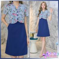 ราคา New ชุดเดรชโทนสดใสป้ายnuchy (21258499292)