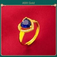 ราคา ASIX GOLD แหวนพลอยทองแท้ ทอง 24K แหวนพลอย แหวนพลอยสวยๆ อัญมณีสีแดง อัญมณีสีเขียว อัญมณีสีน้ำเงิน อัญมณีสีม่วง (13673795536)