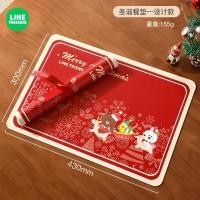 ราคา Line Friends คริสต์มาส แผ่นฉนวนกันความร้อน แผ่นรองโต๊ะอาหาร กันน้ำร้อนกันน้ำและน้ำมัน (20816701475)