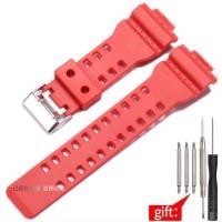 ราคา เหมาะสำหรับ CASIO G SHOCK GD120 GA110 GD100 GA100สายคล้องของผู้ชายสายเรซิ่นลายพรางอุปกรณ์เสริมนาฬิกาสำหรับผู้ชายสายรัดหัวเข็มขัดเข็ม (18193477454)