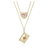 ราคา Swarovski Letra Layer Necklace จดหมายรักและจี้เพชรหัวใจ S925 สร้อยคอแฟชั่นสตรีเงินสเตอร์ลิงของขวัญวันเกิดวันวาเลนไทน์ (20252585759)