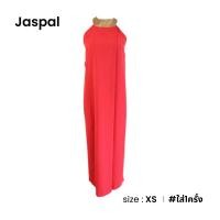 ราคา JASPAL เดรสเแดงยาวขอบคอทอง D026 5 (19788920972)