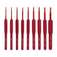 ราคา Ruying 1ชิ้นญี่ปุ่นดอกทิวลิป ETIMO เรซิ่นเข็มถักอลูมิเนียมสีแดงเข็มควักที่มีซิลิโคนจับ1 8 6 5มิลลิเมตร DIY เครื่องมือถัก (16213165555)