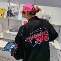 ราคา เสื้อคลุมแจ๊คเก็ตเบสบอลลาย แจ็คเก็ตเบสบอลชาย เสื้อแจ็กเก็ตบอมเบอร์สำหรับผู้หญิง แจ็คเก็ตสำหรับสุภาพสตรี เสื้อโค้ทสั้น แจ็คเก็ตอเนกประสงค์ ชุดเบสบอลรถจักร (20673057542)