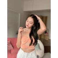 ราคา BEMYCHIC เสื้อโบว์2ชั้น เสื้อกลิตเตอร์ เสื้อวิ้ง bow tube ผ้าวิ้งๆ รุ่น bowie (16620868664)