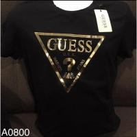 ราคา เสื้อยืดแขนสั้น คอกลม พิมพ์ลายโลโก้ GUESS สีบรอนซ์ แฟชั่นสําหรับผู้ชาย และผู้หญิง (17549096292)