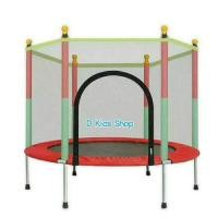 ราคา Smile Kids แทรมโพลีนสำหรับเด็กกระโดดเล่น Trampoline jump หรือออกกำลังกาย ขนาด 122 x 140 ซม LNX 10013 (590238648)