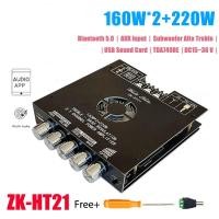 ราคา Foriot ของแท้100 ZK TB21 ZK TB21S ZK HT21 2 1 Channel Stereo Bluetooth 5 0 Digital Power Amplifier Module 2 50W 160WX2 220W AUX Digital Power Amplifier Board Speaker Home Music โมดูลไร้สายเสียงสูงและล