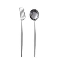 ราคา พร้อมส่งจากไทย ช้อนส้อมเกาหลี ช้อนเกาหลี ส้อมเกาหลี ชุดช้อนส้อม 21cm ช้อนส้อม สแตนเลสแท้ ทรงเกาหลีแท้ (15186761230)