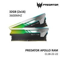 ราคา มีโค้ดลด500 DDR4 3600Mhz 16GB 32GB Predator Apollo Vesta RGB Gaming Lifetime Warranty by Ram Acer Thailand (20987732095)
