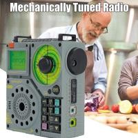 ราคา Portable Multiband Radio MF MW SW VHF Aviation Band Maritime Supports T AUX Air Band Radio Receiver (20352401413)