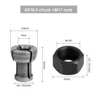ราคา 2ชิ้น M17 6 6อะแดปเตอร์หัวจับดอกสว่าน35มม พร้อมตัดแต่งเครื่องสลักน็อตเราเตอร์ไฟฟ้าการเข้าถึงเครื่องตัดมิลลิ่ง (21080380301)