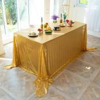 ราคา ทรงกลมสีแชมเปญเลื่อมผ้าปูโต๊ะสี่เหลี่ยมผืนผ้าสี่เหลี่ยมผ้าปูโต๊ะงานปาร์ตี้ผ้าปูโต๊ะแต่งงาน (21044185461)