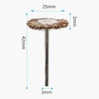 ราคา แปรงลวดกลมมีแกน ทองเหลือง ลวดขัดสนิม แกน 3 มม มีหลายแบบ ลวดแกน (20842623821)