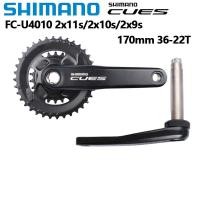 ราคา Shimano CUES FC U4010จานหน้า170MM 36 22T 2x1 1S 10S 9S Crank หมวกขี่ MTB ชุดจานหน้าจักรยานเสือภูเขา (20071905114)