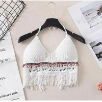 ราคา รวมเสื้อถัก เสื้อไหมพรมถักโครเชต์ ครอปผูกหลัง แบบสายผูกคอผูกหลัง มีฟองน้ำค่ะ งานสวยมากกก (18768999869)