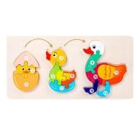 ราคา 3 IN 1 จัดเซ็ทสุดคุ้ม จิ๊กซอว์ไม้ 3D ไม้อย่างดี เกรดหนาพิเศษ สีสวย ตัวต่อเด็ก ของเล่น เสริมพัฒนาการ puzzle wood toy (19379960569)