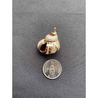 ราคา จี้หอยสังข์ธรรมชาติ Natural conch pendant Gold and silver plated (20050293866)