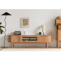 ราคา ชั้นวางทีวีไม้เชอร์รี่แท้ บานพับกระจกลอน (19847343588)