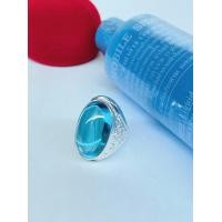 ราคา แหวนเงินผู้ชายฟ้าบลูโทพาสลายไทยกนก (18006167245)