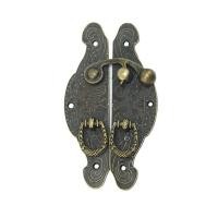 ราคา BUREGESS โบราณมินิตกแต่งทองเหลืองฮาร์ดแวร์ตกแต่งกรณีครัวเรือนตะขอเฟอร์นิเจอร์ล็อคหัวเข็มขัดจับมือล็อค Hasps (15525665386)