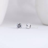 ราคา SYN Diamond ต่างหูเพชรเม็ดเดี่ยว เพชร 0 80กะรัต สี่เตย Stud Earring เพชรแท้จากห้องแล็บ ใบเซอร์ IGI CVD Lab Grown Diamond 003 004 (20476009544)