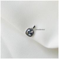 ราคา สร้อยคอเงินแท้พร้อมจี้ล้อมเพชรสี่เหลี่ยมCZชุบทองคำขาว (17698294191)