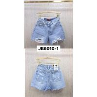 ราคา กางเกงยีนส์ขาสั้นเอวสูงแต่งขาดหน้าและกระเป๋าหลังสวยๆ (6565644552)