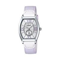 ราคา Casio นาฬิกาข้อมือผู้หญิง สายหนังแท้ รุ่น LTP E114L 6 Purple รับประกันศูนย์ 1 ปี ของแท้ (125770191)