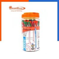 ราคา ปากกาลูกลื่นหมึกแห้ง สีน้ำเงิน ควอนตั้ม Quantum Skate 111 หัว 0 5มม กระปุก50ด้าม น้ำเงิน มีเก็บปลายทาง US Station (19796649177)
