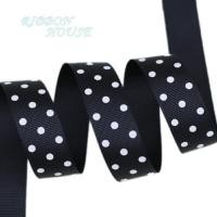 ราคา 10หลา ล็อต 25มิลลิเมตรการ์ตูนลายจุดพิมพ์ Grosgrain ริบบิ้นชุดริบบิ้น (16473883338)