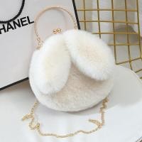 ราคา การตกแต่งโซ่โลหะกระต่ายขนกระเป๋าสะพายไหล่มีหูเคสมือถือลายกระต่ายกระเป๋านักเรียนผู้หญิงกระเป๋าหิ้วสะพายข้างของเด็กผู้หญิงลำลอง (20303987010)