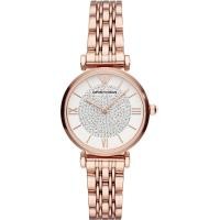 ราคา Emporio Armani Retro Gianni T Bar Retro Rose Gold Women Ladies Watch Jam Tangan Wanita Perempuan AR11244 (16603961950)