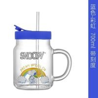 ราคา Original Snoopy Snoopy Large Capacity Straw Milk Tea Cup Cartoon Office Glass Household Handy Cup (19889535868)