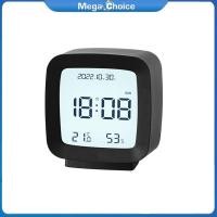 ราคา MegaChoice 100 Original Digital Alarm Clock Time Date Display Electronic Temperature Humidity Monitor For Bedroom Home Office Decor (21177941299)