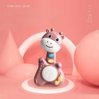 ราคา Musical Flashing Baby Rattle Cartoon Deer Hand Drum Early Learning Education Toys Infant Hand Bell Mobile Newborn Weep Tear Toy (16714456984)