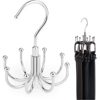 ราคา ที่แขวนเข็มขัด1ชิ้นที่แขวนชุดชั้นใน8 Claw ที่แขวนอุปกรณ์ตู้เสื้อผ้าชั้นวางเข็มขัดหมุนได้ตะขอกระเป๋าแขวนสำหรับเข็มขัดบราเสื้อกล้ามเนคไทผ้าพันคอกระเป๋าสตางค์สีเงิน (21022430606)