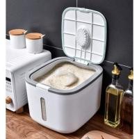 ราคา กล่องใส่ข้าวสาร ถังข้าวสาร ถังเก็บข้าว แถมฟรีที่ตวงข้าว รุ่น MT 162 166 (16426386430)