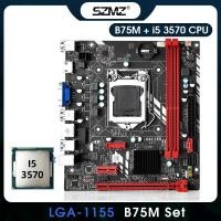 ราคา SZMZ B75 ITX ชุดเมนบอร์ดพร้อม Core I5 3570โปรเซสเซอร์ Placa Mae LGA 1155รองรับ DDR3หน่วยความจำเดสก์ท็อป USB3 0 SATA3 1155 (20683024676)