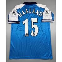 ราคา เสื้อบอล ย้อนยุค แมนซิตี้1999 เหย้า Retro Man City Home อาร์มเบอร์ชื่อ 15 HAALAND พรีเมียร์ลีค เรโทร คลาสสิค 1999 2001 (20481266138)