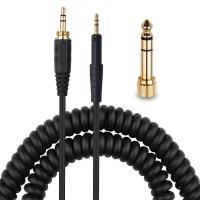 ราคา OFC Replacement Spring Coiled 6 35mm Aux Cable Extension Cord for Sennheiser HD6 Mix HD7 HD8 DJ Headphones Cables (20701527292)