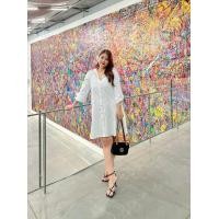 ราคา เดรส เชิ้ต สาวอวบ ใส่แล้วผอม M 4XL ใหญ่กว่านี้สั่งตัดได้ (19798302781)