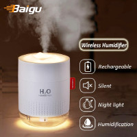 ราคา ใบหยกเครื่องเพิ่มความชื้นในอากาศไร้สายอัลตร้าโซนิคเครื่องกระจายกลิ่นหอมชาร์จด้วยน้ำมันหอมระเหยที่มีโคมไฟกลางคืนโรแมนติก500มล ความจุขนาดใหญ่แบบพกพาไร้เสียงเครื่องสร้างหมอกสำหรับบ้านสำนักงาน (1052184465