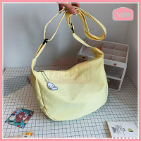 ราคา กระเป๋าสะพายข้างผู้หญิง กระเป๋าผ้าสะพายไหล่ กระเป๋า กระเป๋าสะพายไหล่ กระเป๋าสะพายข้าง มีซิป สะพายไหล่ ปรับสายได้ สีพื้น (15835164837)